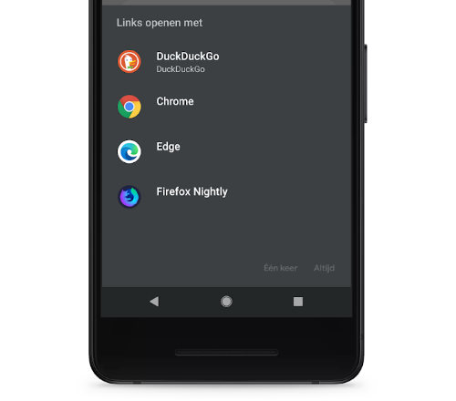Android standaardbrowser instellen browser alternatief
