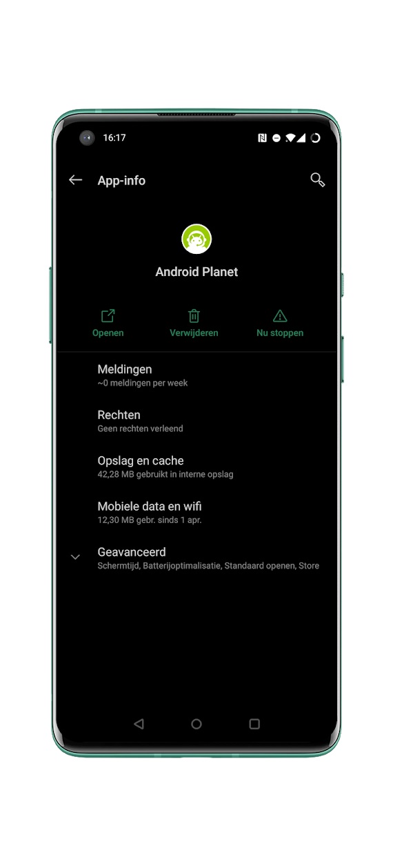 geïnstalleerde apps verwijderen