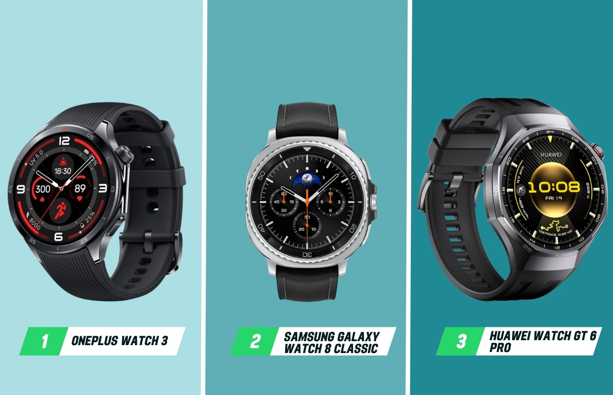Beste smartwatches voor heren: Dit zijn de topmodellen in 2025