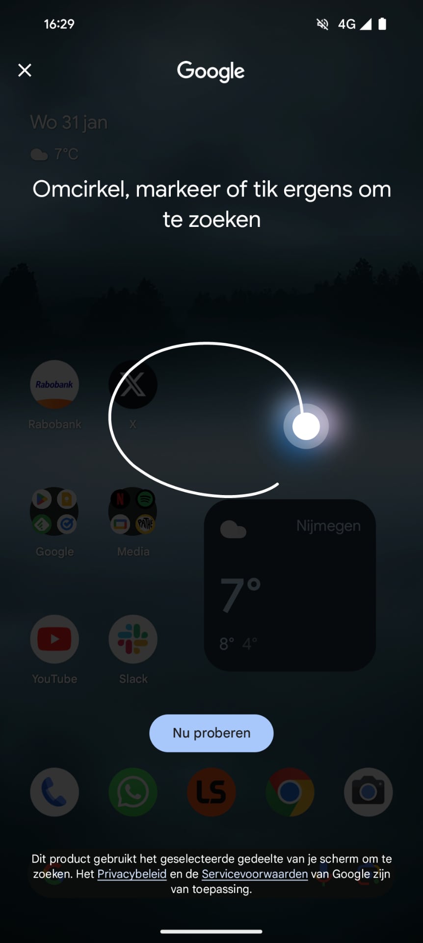 Circle to search