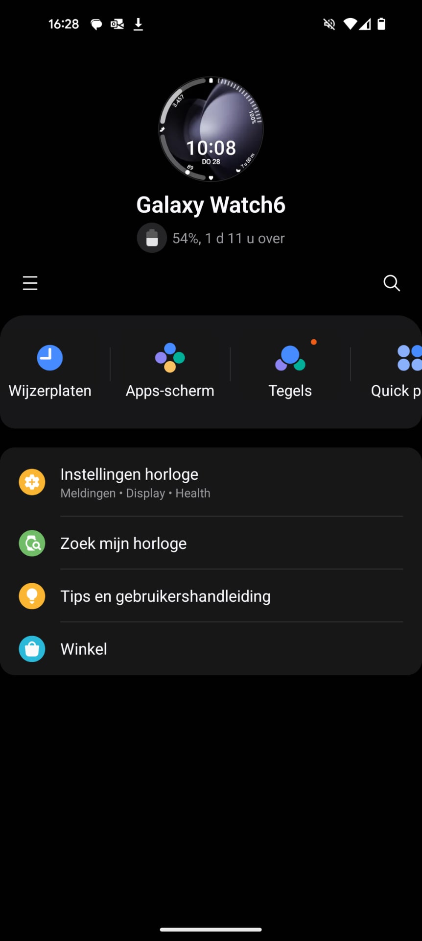 Samsung Galaxy Watch pols kiezen