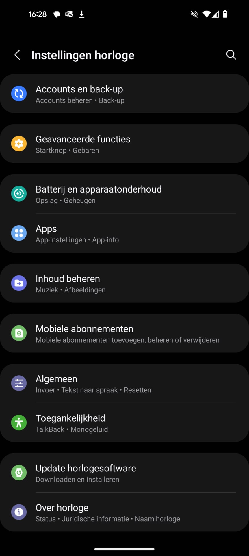 Samsung Galaxy Watch pols kiezen