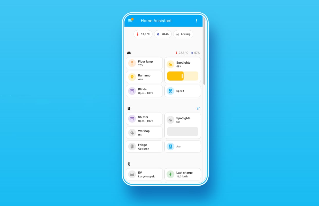Home Assistant app