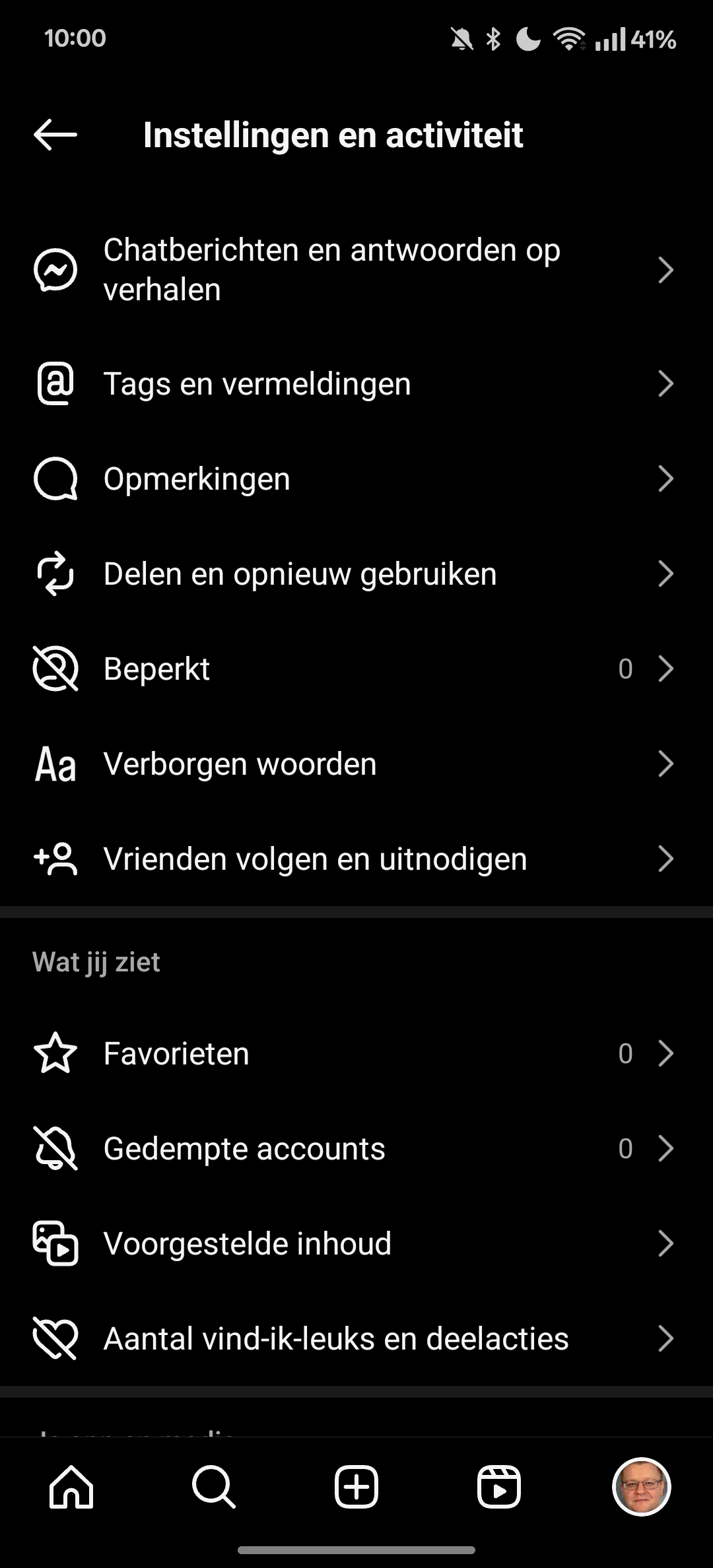 Instagram algoritme resetten