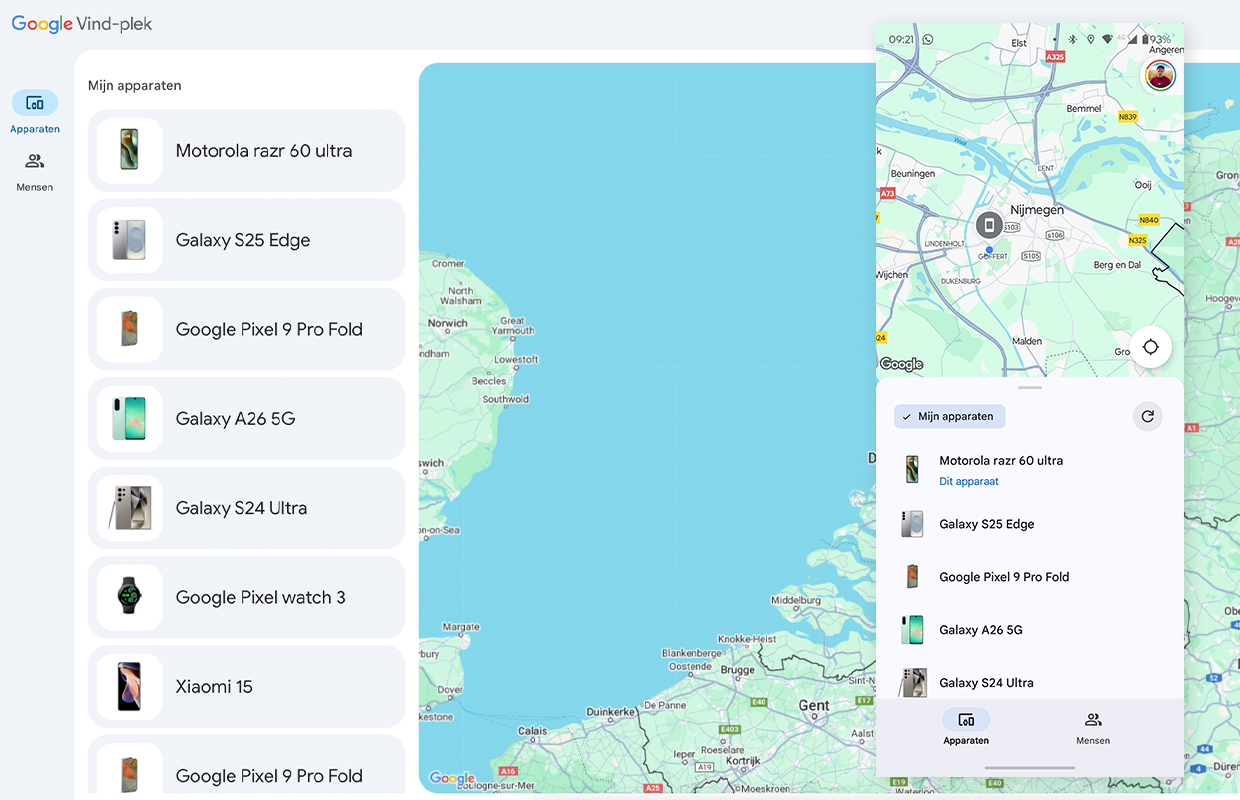 google vind plek 1