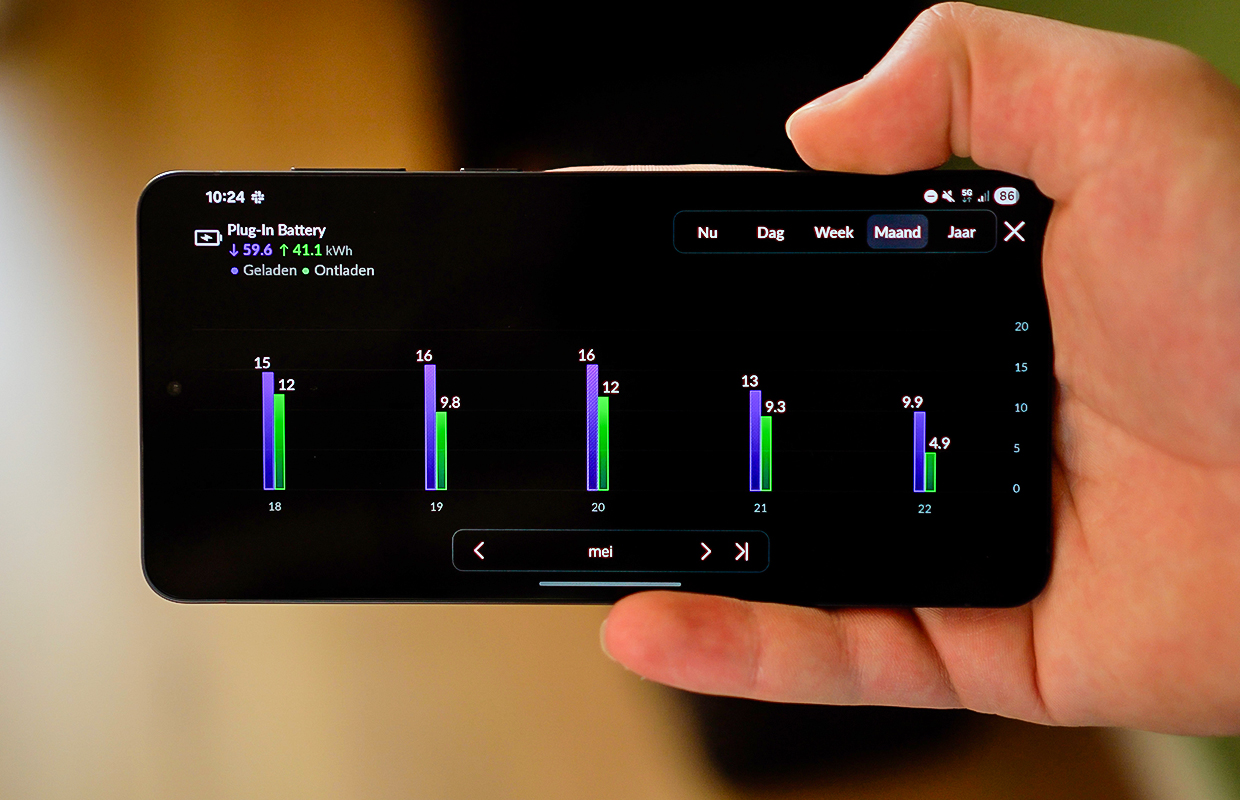 homewizard plug-in battery app