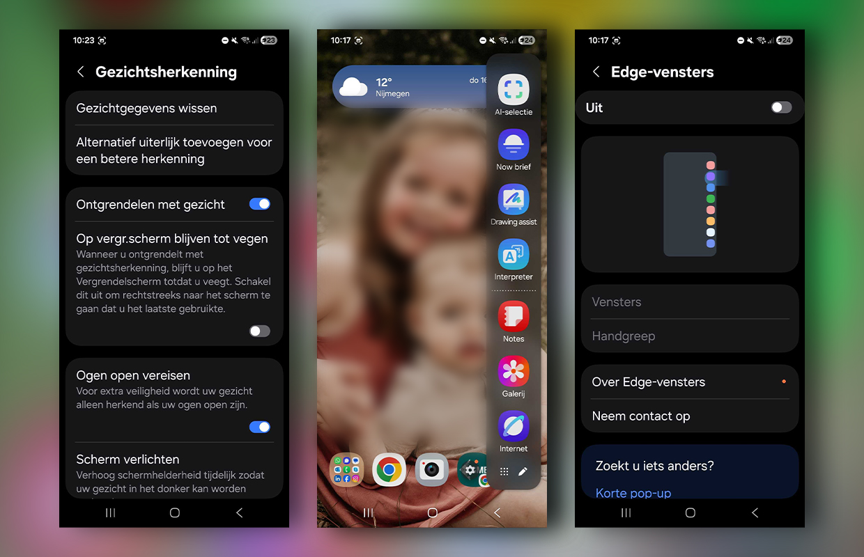 samsung instellingen uitzetten