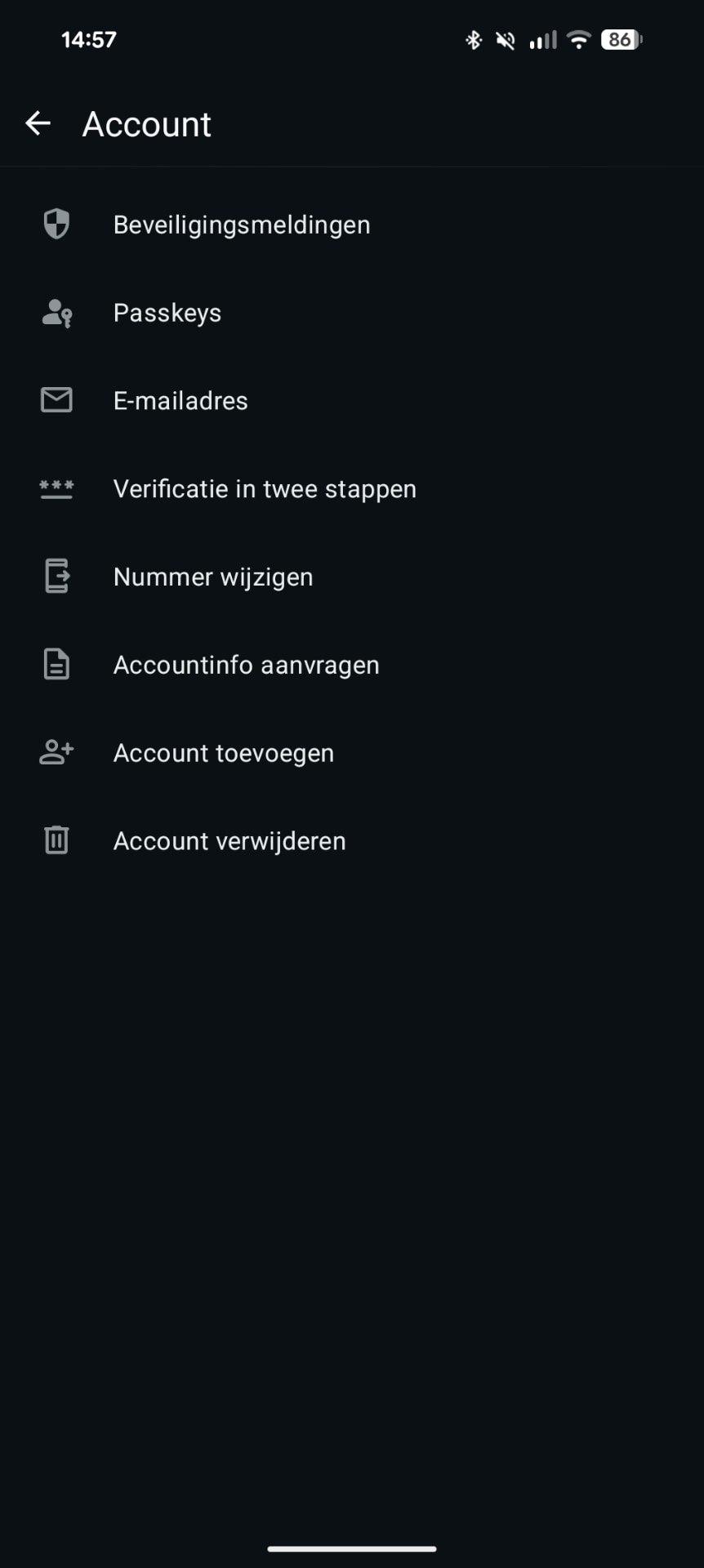 WhatsApp tweestapsverificatie inschakelen